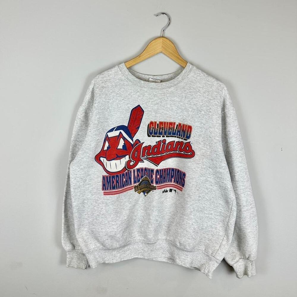 Vintage 90s Cleveland Indians world series sweatshirt
